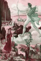 Ilustración de la Ilíada de Homero