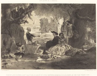 Apeáronse junto a la fuente