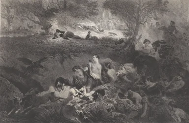 Sueños de caza, 1858