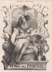 Página de título para la Revue de Peintres, 1835