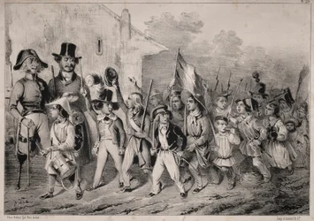 Actualidades: ¡Bueno! ¡Los niños también quieren! ¡cuando se habla de guerra!..., 1840