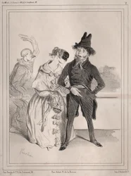 Pochades de carnaval: ¡Es singular! ella me dice que soy Philibert Désormeaux, ¡y que paso por un imbécil! ¿dónde diablos lo supo?