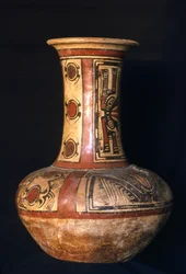 Jarra de cuello alto, fase temprana de Coclé, 700-800 d.C.