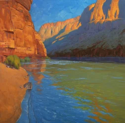 El resplandor del río del Gran Cañón