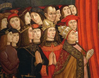 (detalle) de la Madonna de los Recomendados