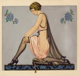 Ilustración para el folleto de la compañía Holeproof Hosiery, 1922