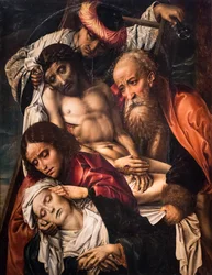 Descendimiento de la Cruz, c. 1520 (Témpera y óleo sobre madera (roble))