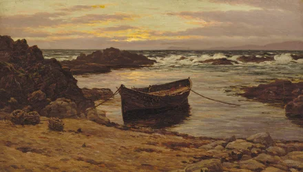 Atardecer sobre la costa