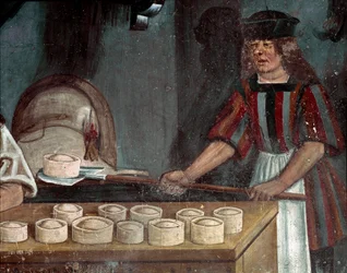 La panadería, detalle (fresco)