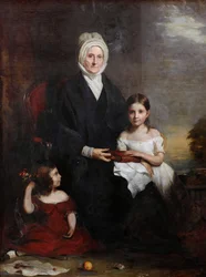 Elizabeth Cheape de Rossie y sus nietas