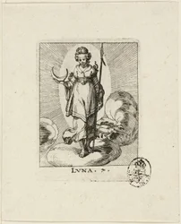 Luna, lámina siete de Der VII Planeten