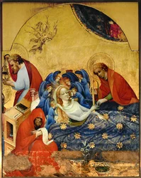 Muerte de la Virgen (óleo sobre madera)