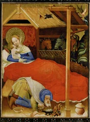 Nacimiento (témpera sobre madera)