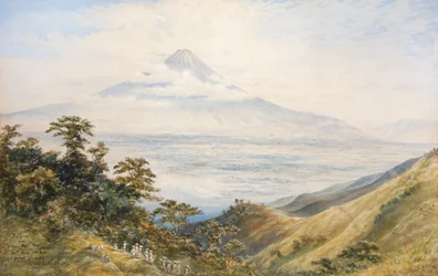 Fujiyama Desde el Paso de Otomi Toge, Japón