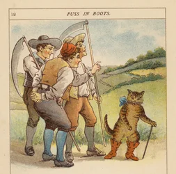El Gato con Botas (litografía en color)