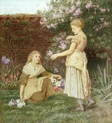 En un jardín
