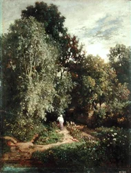Camino en un Pequeño Bosque, principios de 1860