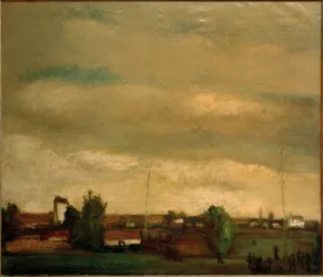 Pueblo y tiro con arco