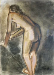 Desnudo de pie, por Constant Permeke (1886-1952). Bélgica, siglo XX.
