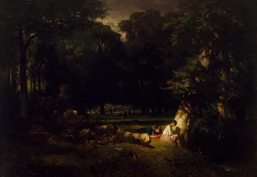 Los bañistas (Claro en el bosque)