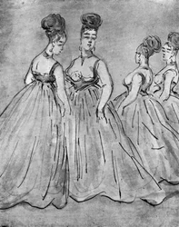 Cuatro damas, siglo XIX, 1930