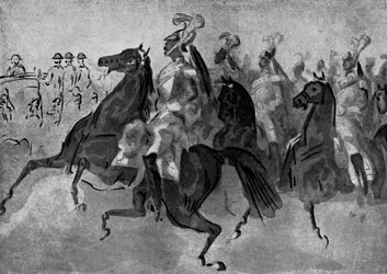 La escolta de coraceros, siglo XIX, 1930
