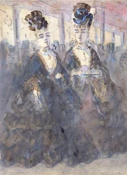 Dos Lorettes en el teatro
