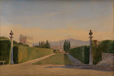 En los jardines de la Villa Albani, Roma