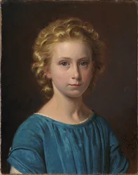 Margrethe Vullum de niña (de soltera Lehmann)