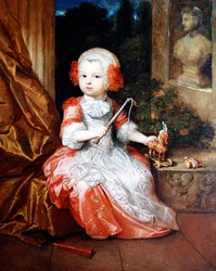 Retrato de un joven con vestido de salmón