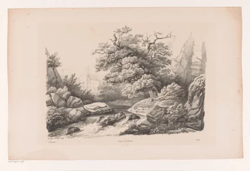 Paisaje de roca con corriente El paisaje (título de la serie)