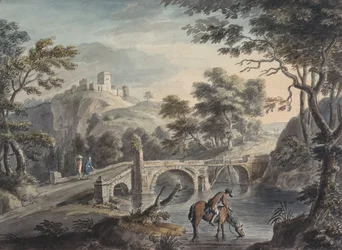 Paisaje con puente