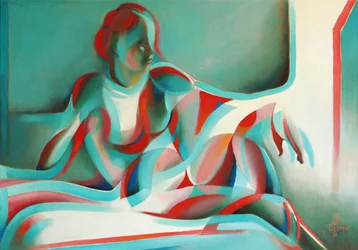 Mujer recostada (abstracto)