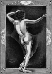 Figura de desnudo Art Déco
