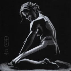 Desnudo geométrico contemplativo