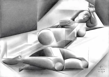 Figura femenina cubista