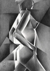 Figura cubista dinámica