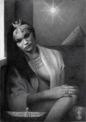 La mirada de la reina egipcia