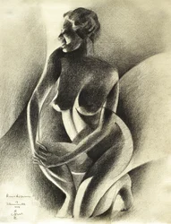 Elegante figura de embarazada