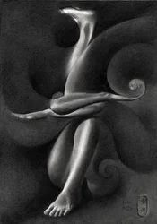 Elegante figura surrealista