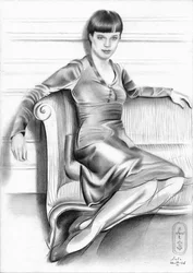 Mujer elegante posando