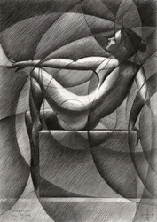 Figura desnuda geométrica