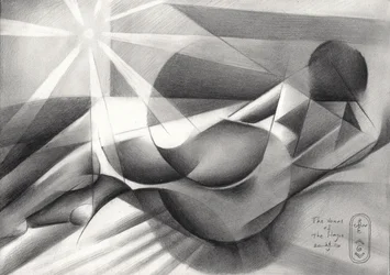 Desnudo geométrico recostado
