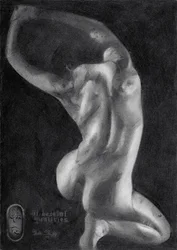 Estudio de una figura desnuda llena de gracia