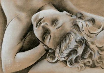 Mujer serena dormida