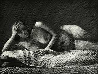 Desnudo femenino en sombra