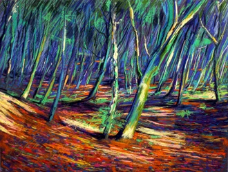 Sendero por el bosque lleno de vida