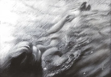 Mujer saliendo del agua