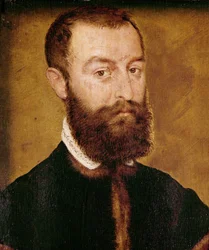 Retrato de un hombre con barba o retrato de un hombre de cabello castaño