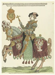 Retrato de Fernando I de Austria a caballo